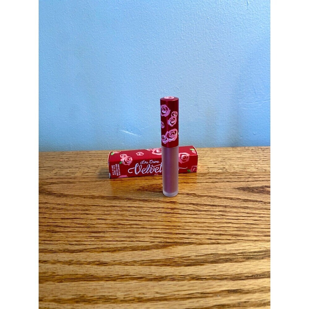Lime Crime DAGGER Velvetines Liquid Lipstick Matte Metallic Dusty Rose Cool Ton - Picture 7 of 8